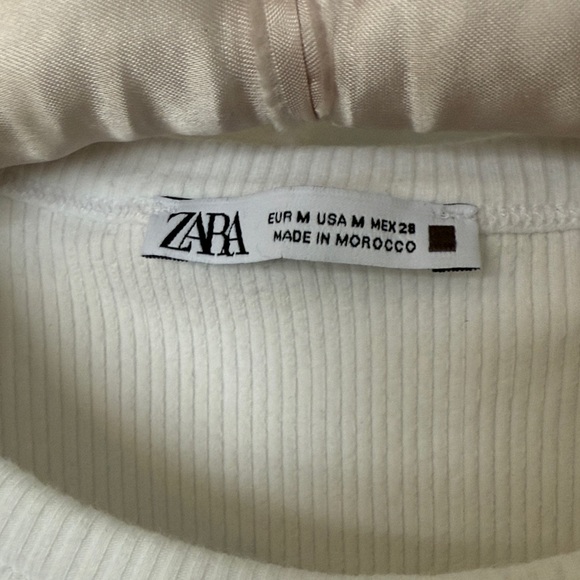 Zara White and Tan Midi Dress - Picture 2 of 3